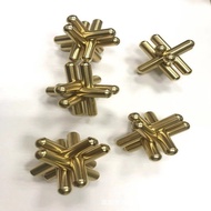 Root Gold-Plated Six-Root Lock Luban Smart 6-Copper Lock Decompression Lock Gold Metal Lock Pure Cop