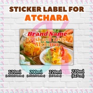Atchara Customized Sticker Label