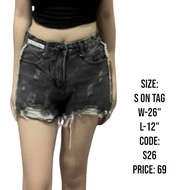 DENIM SHORTS (SIZE:W:26")