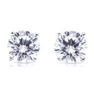 Diamond Earrings For Women, Diamond Stud Earrings For Men, 14k White Gold 1ct - 2 carat Princess, He