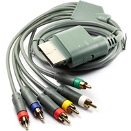 Kabel AV Komponen 1.8M / 6FT 2 dalam 1 untuk Xbox 360 / Xbox 360 Slim Kelabu