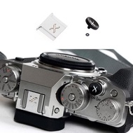 全新 快門按鈕 + 銀色金屬熱靴蓋套裝 適用 富士 Fujifilm 系列通用 X100VI X-Pro3 X-E3 X-E4 X-H2 X-H2S X-T4 X-T30 X-T200 等等