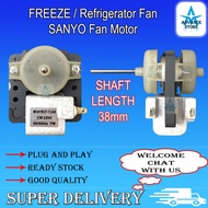Universal Refrigerator Fridge Freezer Motor Fan For SANYO SHARP Fan Motor Kipas Peti Sejuk Peti Ais ( Spare Parts )
