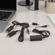UM.T 1 Set DC 5V To 12V USB Cable Boost Converter Step-up Cord For Wifi Router Modem Fan 5.5*2.1mm W