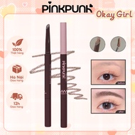 PinkPunk Double-ended Eyebrow Mascara 2 in 1 No-Smudge Eyebrow Pencil Easy to Use for Beginners (280