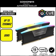 CORSAIR Vengeance RGB DDR5 32GB/48GB/64GB/96GB DIMM 5200/5600/6200/7200Mhz Desktop PC RAM Memory/ Ve