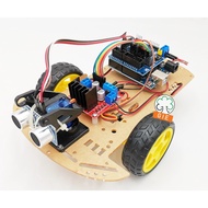 2WD Smart Robot Car Set DIY, Arduino Obstacle Avoiding Robot, Line Folloiwing Robot, WiFi Control Ro