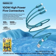 REMAX Cable 3 In 2 Cable Type C Cable Type C To C 100W Micro USB Cable Type C To Type C Cable Type C