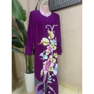 Kaftan / Jubah Batik Lukis Tangan Exclusive Viral Lengan Panjang Batik Kelantan / Baju kelawar