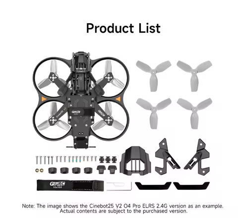GEPRC Cinebot25 V2 2.5 Inch HD O4 Pro XT30 TAKER F722 35A 32Bit AIO SPEEDX2 1404 4600KV Motors with 