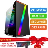 Máy Tính Chơi GameThùng cây máy tính để bàn chơi gameMAX PC GAMING X7 CPU G3220 Ram 8GB SSD 240GB GT