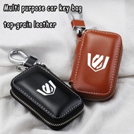 Toyota Alphard Car Logo Key Case Holder Wallets Key Leather Case Cover Keys Organizer Zipper Bag,For