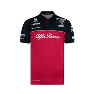 2025 New F1 Racing Suit + Alfa Romeo Racing  F1 Jersey + Summer Men&Women Short Sleeve Polo Shirt
