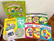 🔸全新🔸$75/全套/My English Little Book/Daily Life and Friends/我的英文小書/幼稚園英文教材/日常生活和朋友/適合3-6歲/配件全齊/聽說讀寫玩/多感