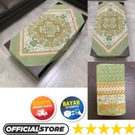Taplak Meja Persegi Segi Empat Kotak Ruang Tamu Kaca Panjang Motif Batik Tradisional Poliester Ukura