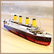 BPURPLE Color Titanic Puzzle DIY Cruise Ship Assembled Model Kits Children Educational Toys .