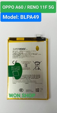 แบตเตอรี่ OPPO BLPA49 สำหรับ Oppo A60 (CPH2631) Reno 11F 5G Battery Model BLPA49 ความจุแบตเตอรี่ 500