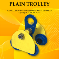 Golden Tool HEAVY DUTY CHEAP PRICE PLAIN TROLLEY MANUAL DRIVING TROLLEY WITH WHEEL ON I BEAM