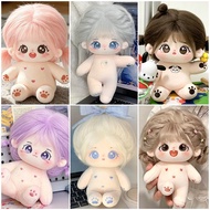 20CM Cotton Doll Fried Hair Star 20CM Nude Doll with Skeleton Doll