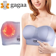 GAGAA Electric Vibration Bra, Heating Electric Electric Breast Massager Bra, Chest Shaping Rechargeable Smart Vibrating Breast Beauty Instrument Anti-Chest Sagging