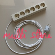 1 2 3 4 5 6 hole socket sni NYMHY 2x0.75mm stranded cable length 2 m to 15 m mtr electrical plug cab