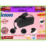 Original Lenovo 20V 3.25A (USB TYPE-C) For ThinkPad L390 Yoga L480 L580 X270 X280 X380 Series Laptop