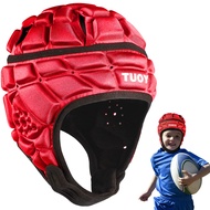 Rugby Helmet - Soft Padded Headgear 7v7 Flag Football Headguard Soccer Head Protection Protective So