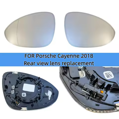 FOR Porsche Cayenne 2018 Auto View Mirror Wide Angle Glass Auto Dim Heated 9Y1857521N 9Y1857522T