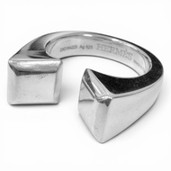 Excellent condition □ HERMES Clou de Forge AG925 Ring, Silver, Size 52 (equivalent to JP size 12), M