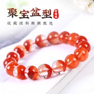 Natural Red Rabbit Hair Crystal Bracelet Cornucopia Red Crystal Bracelet Female Red Rabbit Hair Loos