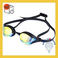 【FINA approved】arena swimming goggles for racing unisex 【cobbacore】 orange yellow black black free size mirror lens AGL-240M