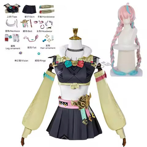 in stock Game Genshin Impact Full Set Uniform Outfis Varesa Cosplay Costume Role Play Props xs-xxxl6