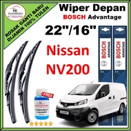 Nissan NV200 - Bosch Advantage Wiper Blade (Set) - 22" / 16" - BA2216 Wiper Depan