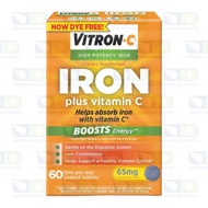 Vitron-C Iron Supplement with Vitamin C, 60 Tablets