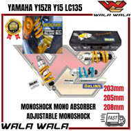 OHLINS YAMAHA Y15ZR Y15 LC135 LC MONOSHOCK MONO ABSORBER 203MM 205MM 208MM ADJUSTABLE MONOSHOCK
