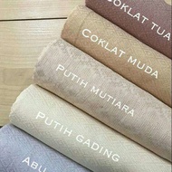 Kain Batik dobi polos warna coklat muda