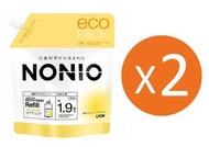 (2件裝)NONIO 無酒精 淡雅草本薄荷 漱口水 補充裝 950ml x2 [平行進口]
