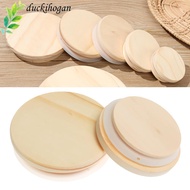 DUCKIHOGAN Wood Lids Reusable Bottle Sealing Caps Compatible Canning Storage