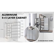 STYLIST ALUMINIUM SHOE CABINET