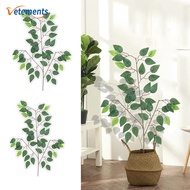 Quality Durable Waterproof Colorfast Artificial Green Ficus Leaves Wreath Decoration Home Bedroom Background Layout Fake Plant Ornament Props