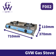 【GVW F001】Stainless Steel Kitchen Rack Gas Stove Gas Dapur Gas Cooker Double Burner Stove Rak Dapur