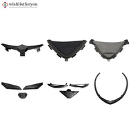 Wishlistforyou Motorcycle Helmet Accessories Set Nose Guard & Ventilation Parts Top & Back Bottom Ve