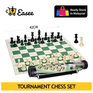 Tournament Chess Set / Foldable Mat Chess Set
