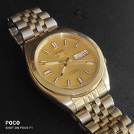 SEIKO 5 21J REF. 7S26-00X0 DIAL GOLD