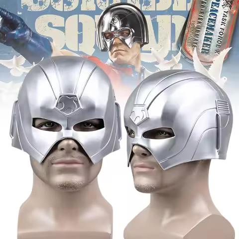 TV Peacemaker Cosplay Mask Adult Soft PVC Helmet Superhero Christopher Smith Full Face Maks Hallowee