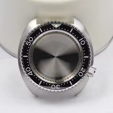 6309 Abalone Watch Accessories Diving watch case316L Stainless Steel C3 Luminous Sapphire glass for 