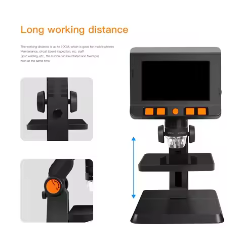 P110 4.3 ”PS Screen 50-1000x Zoom Digital Microscope CMOS Borescope Inspection Otoscope Camera Handh
