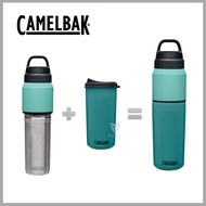 【CAMELBAK】CB2424403065 650ml MultiBev 二合一不鏽鋼隨行保溫/保冰瓶-冰綠