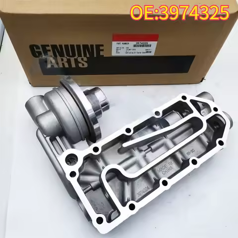 Original High Quality New For 3974325 Oil Cooler Cover for Cummins 6CT ISC QSC 8.3 ISL QSL 8.9 PC360
