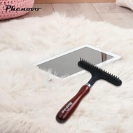 [Phenovo] Carpet Groomer Rake Pet Hair Remover Carpet Comb Manual Clean Tool Pet Hair